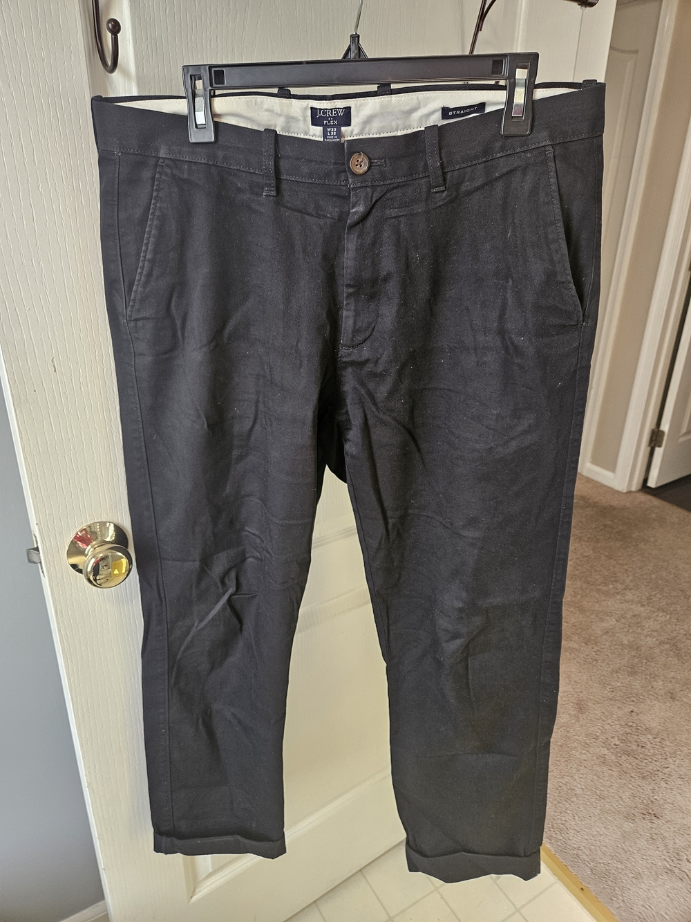 J. Crew Men's Chino Pants in Black